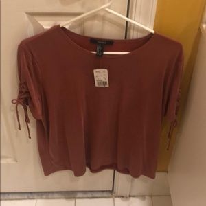 Casual burnt orange shirt